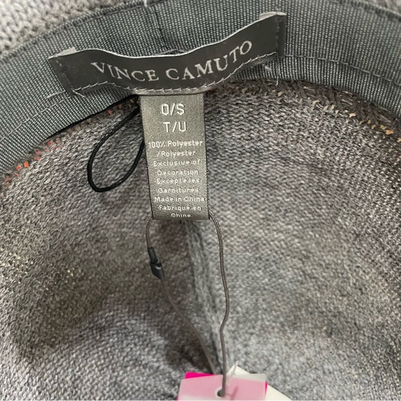 Vince Camuto NWT! Packable Chunky Knit Grey Panama Hat One Size - Picture 8 of 10